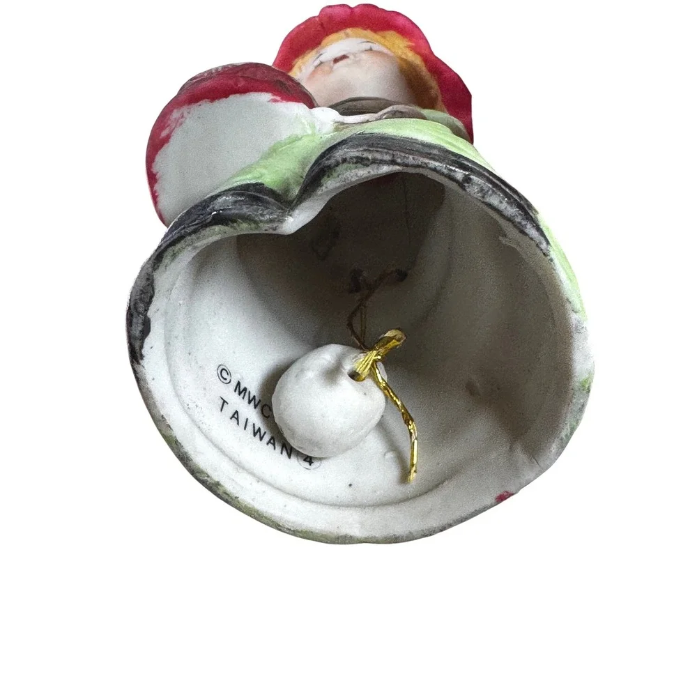 Vintage Ceramic‎ Bell Figurine Gnome Child Drum Sheep MWC Taiwan